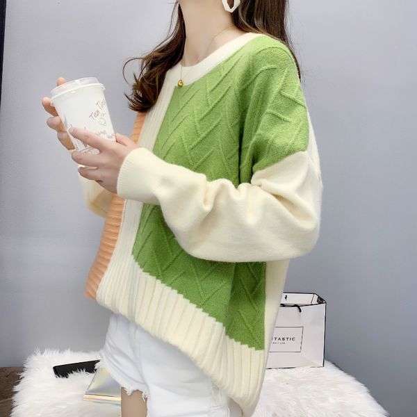 winter clothes women patchwork o neck pullovers 2019 autum warm women sweaters long sleeve pullovers casual loose sweet, White;black
winter clothes women patchwork o neck pullovers 2019 autum warm women sweaters long sleeve pullovers casual loose sweet, White;black