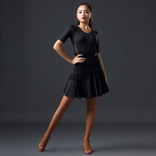 latin dance skirt ladies black tassel fringe skirts women samba salsa chacha practice performance dancing clothes dqs2543, Black;red
latin dance skirt ladies black tassel fringe skirts women samba salsa chacha practice performance dancing clothes dqs2543, Black;red