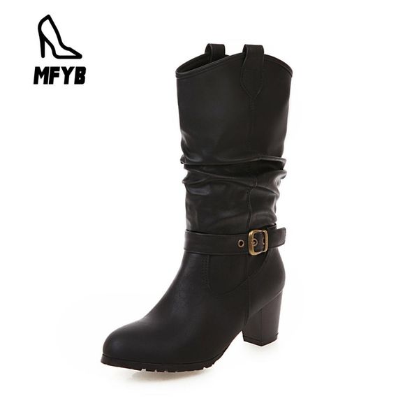 mfyb women's boots 2019 winter new fashion high-heeled shoes large size 40-43 and small boots, Black
mfyb women's boots 2019 winter new fashion high-heeled shoes large size 40-43 and small boots, Black