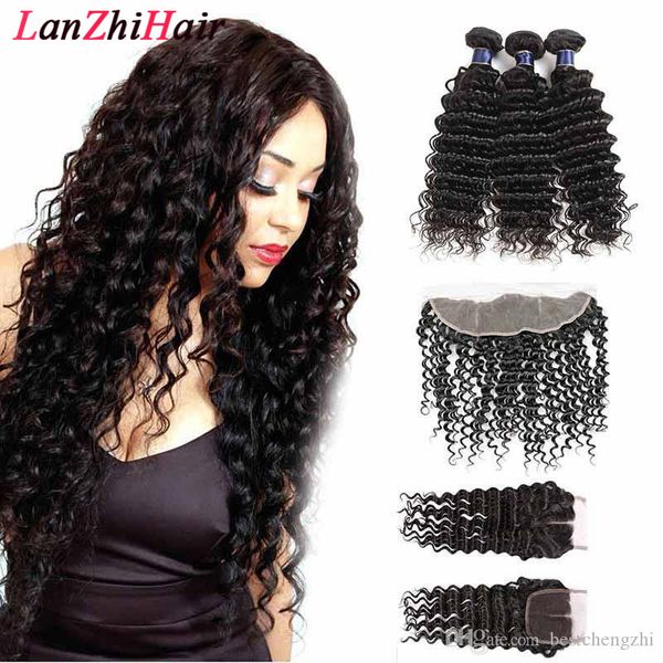malaysian loose deep virgin hair bundles with frontal closure brazilian hair deep water wave hair extensions with lace closure, Black
malaysian loose deep virgin hair bundles with frontal closure brazilian hair deep water wave hair extensions with lace closure, Black