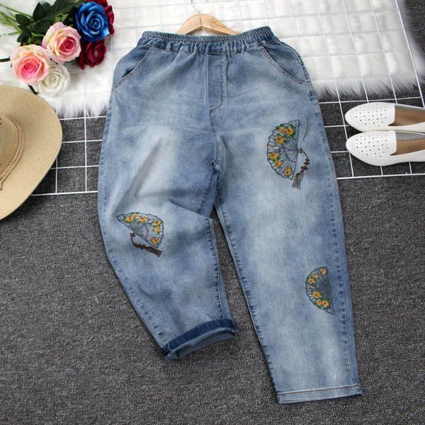 women's jeans women denim high waist woman mom ankle-length cartoon print plus size pant ropa mujer straight korean style, Blue
women's jeans women denim high waist woman mom ankle-length cartoon print plus size pant ropa mujer straight korean style, Blue
