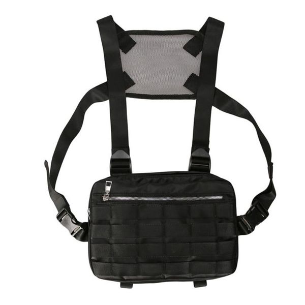 adjustable straps rig vest pack nylon fashion chest bag waist sports stylish harness streetwear tactical hip hop shoulder
