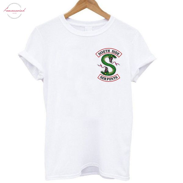 o шеи футболка riverdale женщин без рукавов повседневный south side snake футболка tee drop доставка хорошее качество, White
o шеи футболка riverdale женщин без рукавов повседневный south side snake футболка tee drop доставка хорошее качество, White