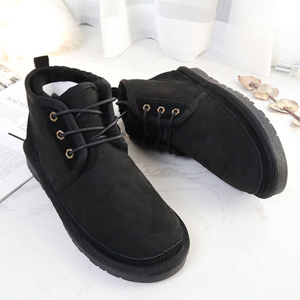boots sheepskin winter for men arrive lace-up non-slip nature fur genuine leather snow outdoor keep warm, Black
boots sheepskin winter for men arrive lace-up non-slip nature fur genuine leather snow outdoor keep warm, Black