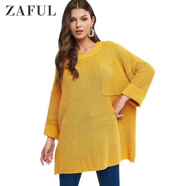 zaful oversized cuffed front pocket pullover sweater solid loose long round neck cuff sleeve drop shoulder autumn for women, White;black
zaful oversized cuffed front pocket pullover sweater solid loose long round neck cuff sleeve drop shoulder autumn for women, White;black