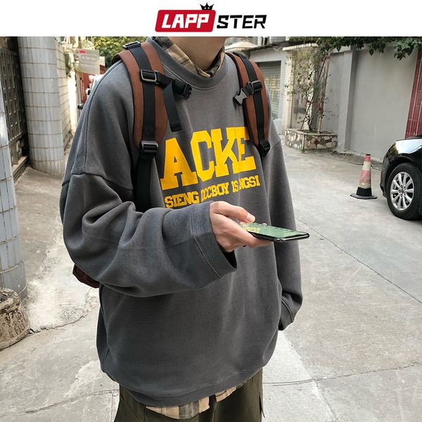 lappster men oversized korean sweatshirts 2020 spring pullover men streetwear hoodies male color block harajuku sweatshirts, Black
lappster men oversized korean sweatshirts 2020 spring pullover men streetwear hoodies male color block harajuku sweatshirts, Black