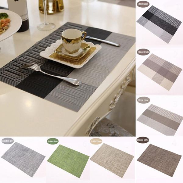 kitchen dining table mats heat insulation non-slip stripe pads waterproof placemat heat stain resistant table decorative mats
kitchen dining table mats heat insulation non-slip stripe pads waterproof placemat heat stain resistant table decorative mats