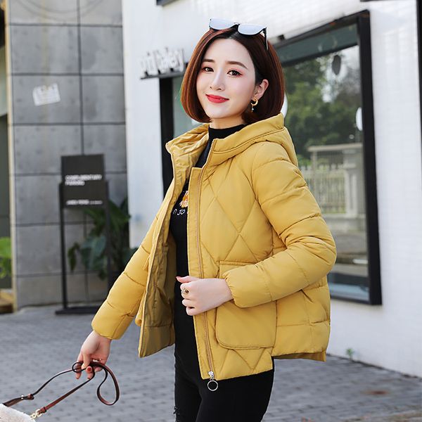 2020 winter solid jacket coats women hooded short style cotton padded thick loose casual female parkas jaqueta de frio feminina, Black
2020 winter solid jacket coats women hooded short style cotton padded thick loose casual female parkas jaqueta de frio feminina, Black