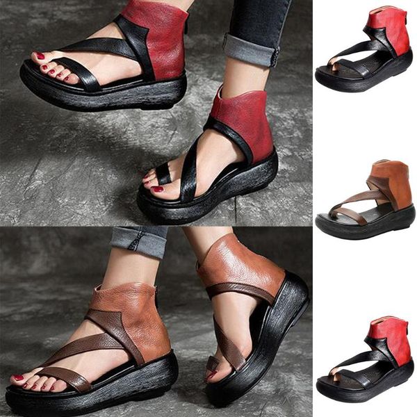 women's sandals fashion casual comfortable large size wedges mixed colors sandals shoes pu leather summer female shoes c40#, Black
women's sandals fashion casual comfortable large size wedges mixed colors sandals shoes pu leather summer female shoes c40#, Black