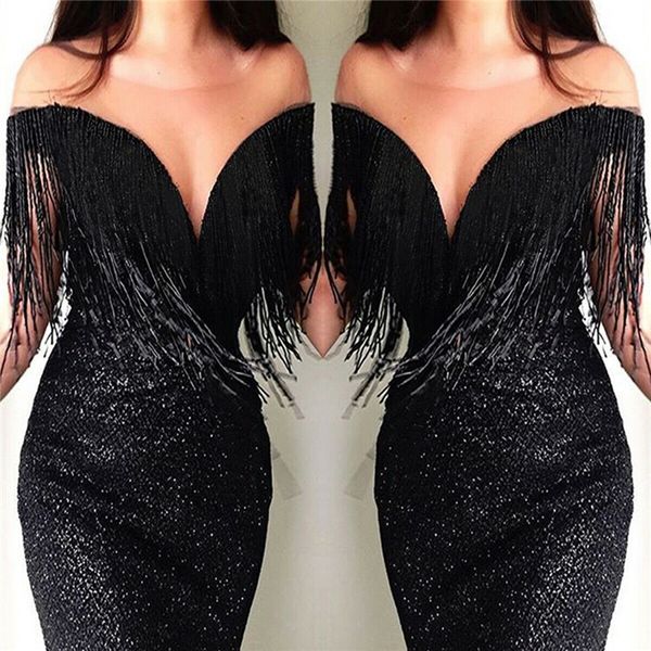 women's formal dresses tassels off shoulder sequin dress woman party night clubwear woman dress elegant dresses, Black;pink
women's formal dresses tassels off shoulder sequin dress woman party night clubwear woman dress elegant dresses, Black;pink