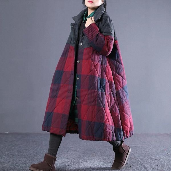 fairy природные женщины толстые длинные урожай ветровки плюс размер женская теплое пальто tops подставка кнопка воротник повседневная плед ш, Black
fairy природные женщины толстые длинные урожай ветровки плюс размер женская теплое пальто tops подставка кнопка воротник повседневная плед ш, Black