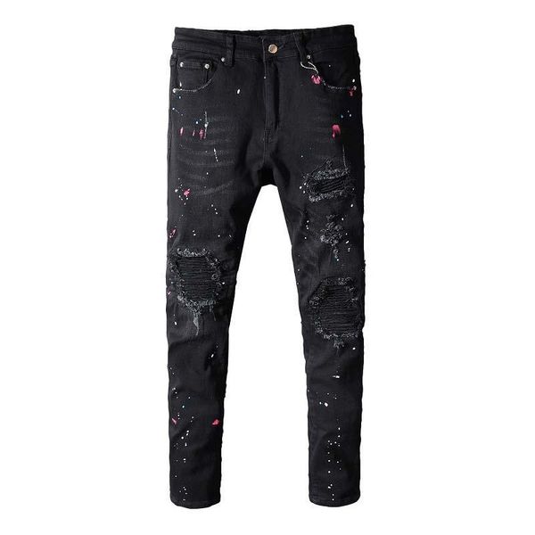spring 2020 new embroidered jeans men's tide brand black hole patch personality small feet elastic vibrato the same paragraph, Blue
spring 2020 new embroidered jeans men's tide brand black hole patch personality small feet elastic vibrato the same paragraph, Blue