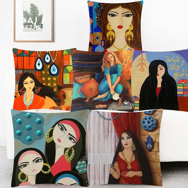 oil painting arab islam woman lady art cushion covers middle east fashion beauty girls cushion cover sofa linen pillow case
oil painting arab islam woman lady art cushion covers middle east fashion beauty girls cushion cover sofa linen pillow case