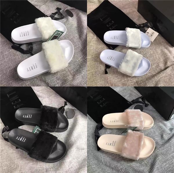 women faux fox fur slides women's fur slippers home furry flat sandals female cute ffy house shoes woman raccoon fur slippers#348, Black
women faux fox fur slides women's fur slippers home furry flat sandals female cute ffy house shoes woman raccoon fur slippers#348, Black