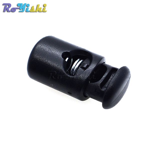 100pcs/lot cord lock ser plastic barrel spring toggle black 28mm*14.5mm*11mm for bags/garments
100pcs/lot cord lock ser plastic barrel spring toggle black 28mm*14.5mm*11mm for bags/garments