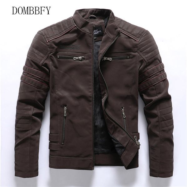 men's autumn winter motorcycle leather jacket male outwear windbreaker fleece warm jackets cargo bomber baseball jackets coats, Black;brown
men's autumn winter motorcycle leather jacket male outwear windbreaker fleece warm jackets cargo bomber baseball jackets coats, Black;brown