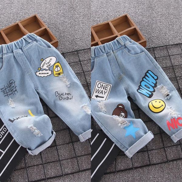 jeans 2020 autumn dress western chinos jeans children's wear style children's wear boy's casual hole pants baby pants, Blue
jeans 2020 autumn dress western chinos jeans children's wear style children's wear boy's casual hole pants baby pants, Blue
