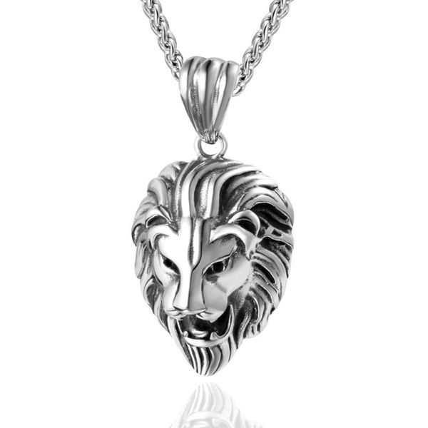 hemiston stainless steel lion necklace 2020 link chain fashion jewelry style bijoux gift for men, Silver
hemiston stainless steel lion necklace 2020 link chain fashion jewelry style bijoux gift for men, Silver