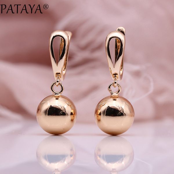 pataya new white hollow spherical long earrings women unique fine wedding simple fashion jewelry 585 rose gold dangle earrings, Silver
pataya new white hollow spherical long earrings women unique fine wedding simple fashion jewelry 585 rose gold dangle earrings, Silver