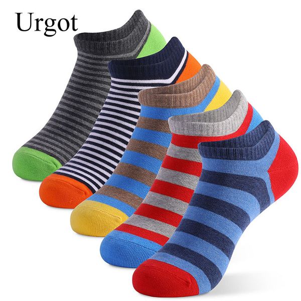 urgot 5 pairs men's socks quality cotton breathable sweat-absorbing fashion socks personality stripes shallow-mouthed boat, Black
urgot 5 pairs men's socks quality cotton breathable sweat-absorbing fashion socks personality stripes shallow-mouthed boat, Black