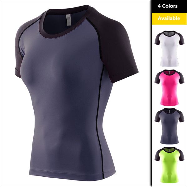 running jerseys women sports short-sleeve t-shirt black and red / grey green white stitching fitness yoga girls quick-dry gym, Black;blue
running jerseys women sports short-sleeve t-shirt black and red / grey green white stitching fitness yoga girls quick-dry gym, Black;blue