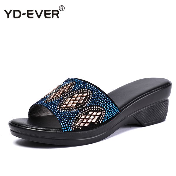 women slipper's 2020 ladies summer slippers genuine leather shoes women med heels fashion rhinestone summer shoes, Black
women slipper's 2020 ladies summer slippers genuine leather shoes women med heels fashion rhinestone summer shoes, Black