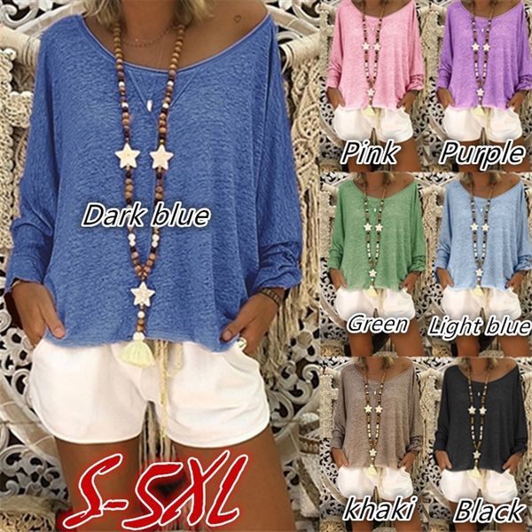 2019 summer solid color round collar long sleeve t-shirt women's 2019 summer solid color round collar long sleeve women's t-shirt, White
2019 summer solid color round collar long sleeve t-shirt women's 2019 summer solid color round collar long sleeve women's t-shirt, White