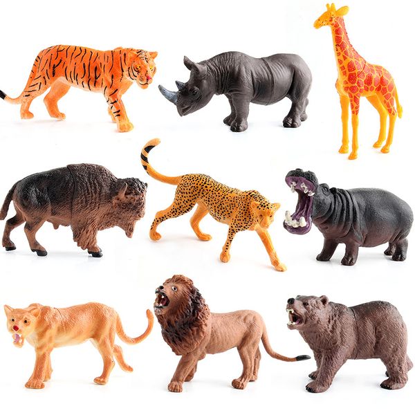wild animal model simulated animal education animal model leopard tiger lion giraffe