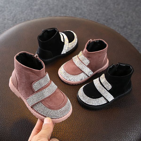 winter baby casual short boots rhinestone princess cotton boots girls martin children' shoes kids fur, Black;grey
winter baby casual short boots rhinestone princess cotton boots girls martin children' shoes kids fur, Black;grey
