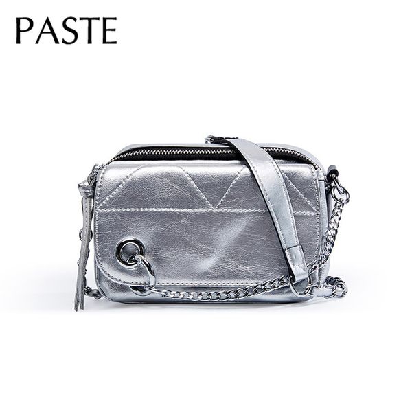 all-match silver small crossbody bag 100% genuine leather women shoulder bag chain daily purse clutch
all-match silver small crossbody bag 100% genuine leather women shoulder bag chain daily purse clutch