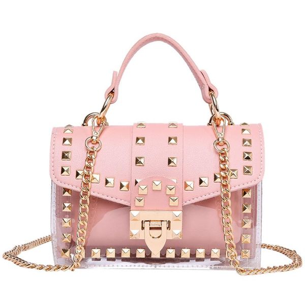 clear bags for women 2020 messenger bag chains rivets shoulder bag transparent square pu composite handbag sac
clear bags for women 2020 messenger bag chains rivets shoulder bag transparent square pu composite handbag sac