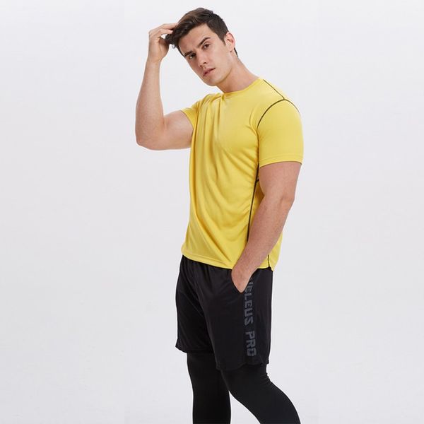 men's summer running round neck t-shirt casual short sleeve breathable bottoming shirt sweatshirt, Black;red
men's summer running round neck t-shirt casual short sleeve breathable bottoming shirt sweatshirt, Black;red