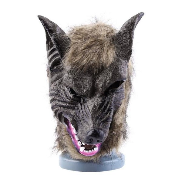 adults and children latex animal wolf head with hair mask fancy dress costume party scary halloween with grey color
adults and children latex animal wolf head with hair mask fancy dress costume party scary halloween with grey color