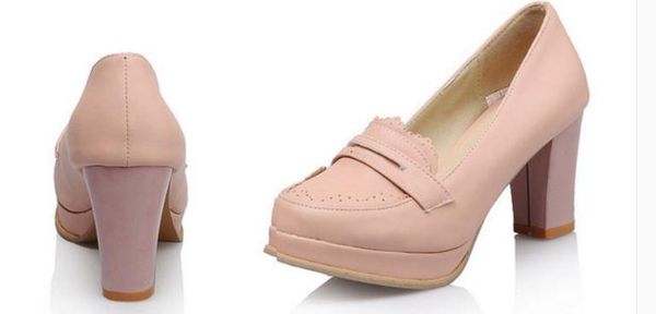 2019 women's shoes in spring and autumn with new style high heel coarse heel round head waterproof table @05, Black
2019 women's shoes in spring and autumn with new style high heel coarse heel round head waterproof table @05, Black
