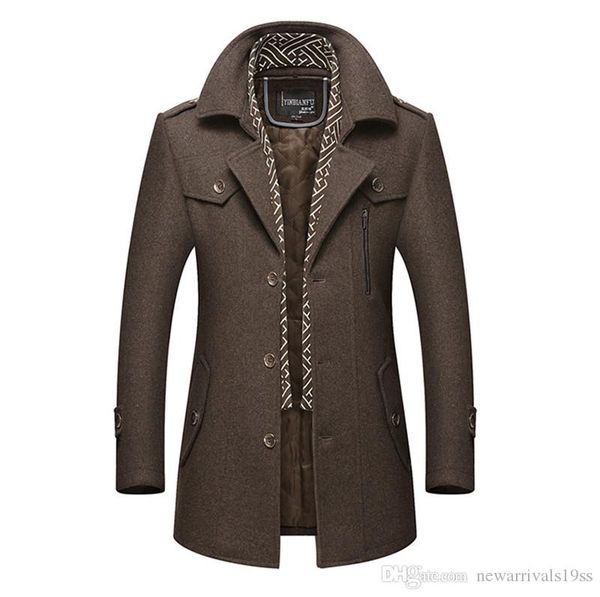 winter designer mens coat fashion thick plus size wool jacket luxury mens slim outerwear, Black
winter designer mens coat fashion thick plus size wool jacket luxury mens slim outerwear, Black