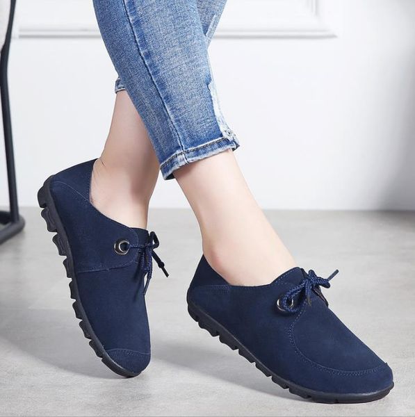 women shoes leather flats ladies wild soft bottom non-slip casual shoes, Black
women shoes leather flats ladies wild soft bottom non-slip casual shoes, Black