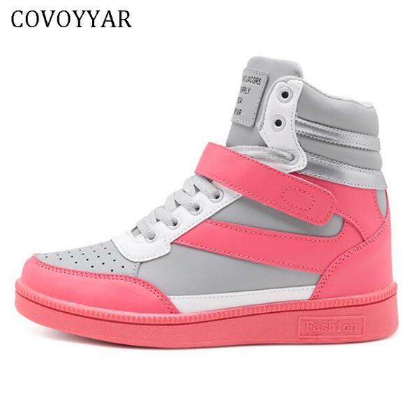 covoyyar 2019 women fashion sneakers high hook loop lace up platform casual shoes hidden wedge heel shoes woman wsn205 mx190723, Black
covoyyar 2019 women fashion sneakers high hook loop lace up platform casual shoes hidden wedge heel shoes woman wsn205 mx190723, Black