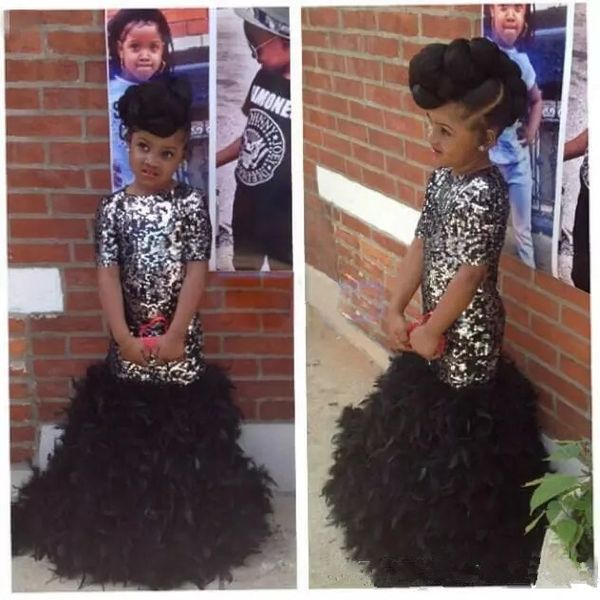 gothic black feathers girls pageant dresses 2020 new designer sequined short sleeve jewel first holy communion dress wedding dresses toddler, White;blue
gothic black feathers girls pageant dresses 2020 new designer sequined short sleeve jewel first holy communion dress wedding dresses toddler, White;blue