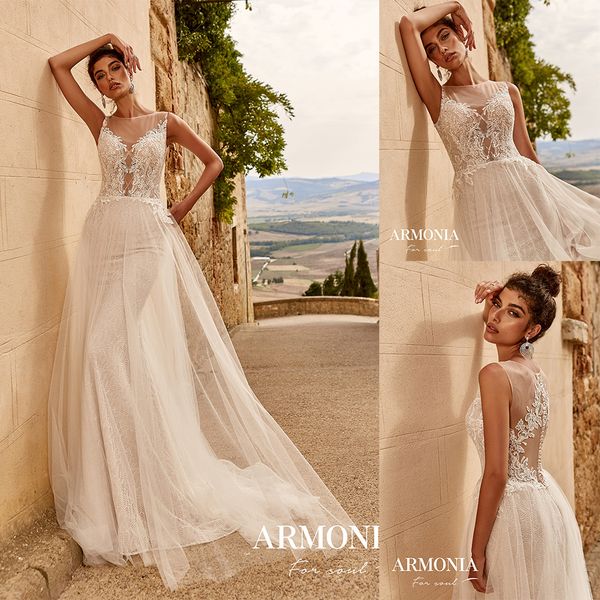 bohemian tmarmonia a line wedding dresses spaghetti sleeveless tulle lace applique sequins wedding gowns sweep train robe de mariée, White
bohemian tmarmonia a line wedding dresses spaghetti sleeveless tulle lace applique sequins wedding gowns sweep train robe de mariée, White