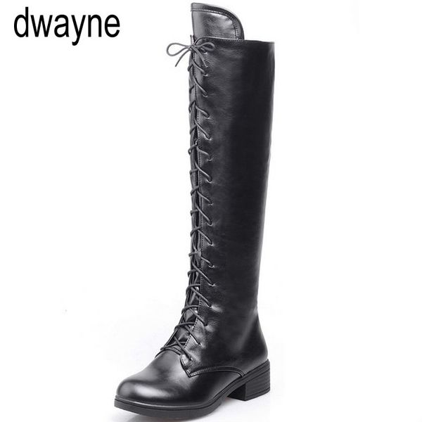 large size lace up knee high boots women autumn soft leather fashion white square heel woman shoes winter okl, Black
large size lace up knee high boots women autumn soft leather fashion white square heel woman shoes winter okl, Black