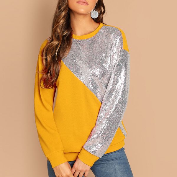 women sweatshirts pullover sequined stitching o-neck warm plus size long sleeve sports hooded loose casual running fitness, Black
women sweatshirts pullover sequined stitching o-neck warm plus size long sleeve sports hooded loose casual running fitness, Black