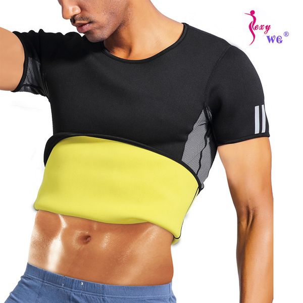sexywg men sport running shirt waist trainer short sleeve gym fitness bodybuilding yoga t-shirt weight loss body shaper vest, White;red
sexywg men sport running shirt waist trainer short sleeve gym fitness bodybuilding yoga t-shirt weight loss body shaper vest, White;red