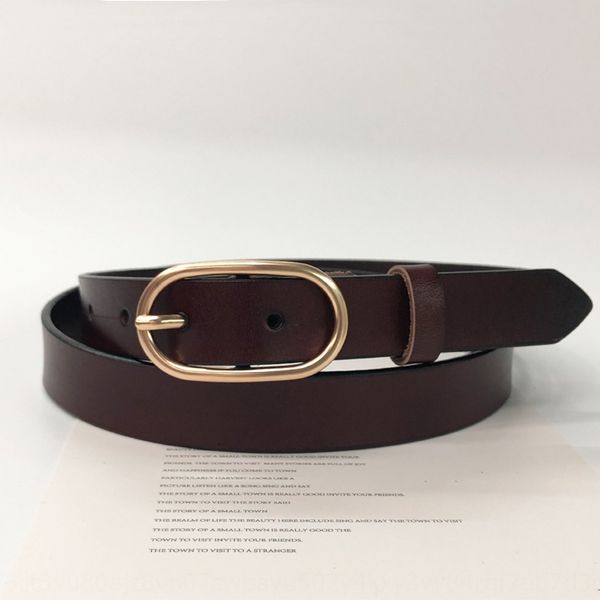 casual versatile buckle trousers women's leather pin belt leather casual versatile women's pin buckle trousers belt, Black;brown
casual versatile buckle trousers women's leather pin belt leather casual versatile women's pin buckle trousers belt, Black;brown