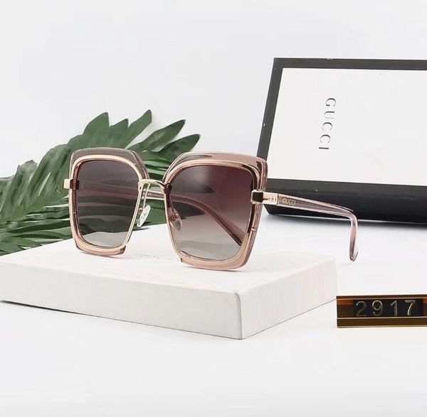 luxury sunglasses designer sunglasses fashion brand g2917 for woman glasses driving uv400 adumbral with box new high quality, White;black 
luxury sunglasses designer sunglasses fashion brand g2917 for woman glasses driving uv400 adumbral with box new high quality, White;black