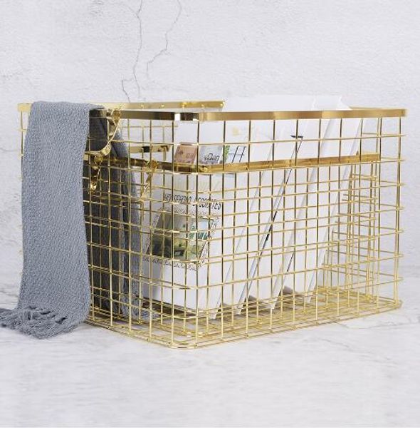 nordic wind electroplated gold belt storage baskets handheld metal iron art receiving basket dirty clothes household suppl
nordic wind electroplated gold belt storage baskets handheld metal iron art receiving basket dirty clothes household suppl