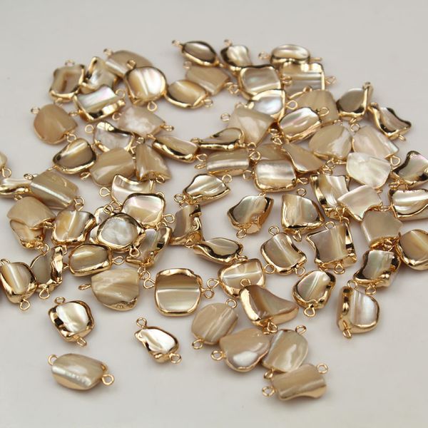 natural pearl shell double hanging accessories covered double hanging baroque shaped beads diy earrings bracelet accessories, Bronze;silver
natural pearl shell double hanging accessories covered double hanging baroque shaped beads diy earrings bracelet accessories, Bronze;silver