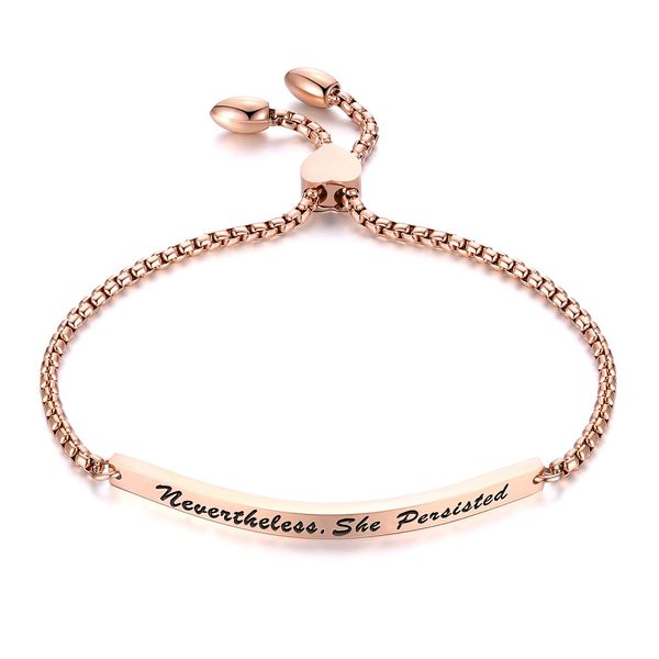 fate love brand 2018 new fashion jewelry adjustable ladies female women id bracelets stainless steel gs948, Golden;silver
fate love brand 2018 new fashion jewelry adjustable ladies female women id bracelets stainless steel gs948, Golden;silver