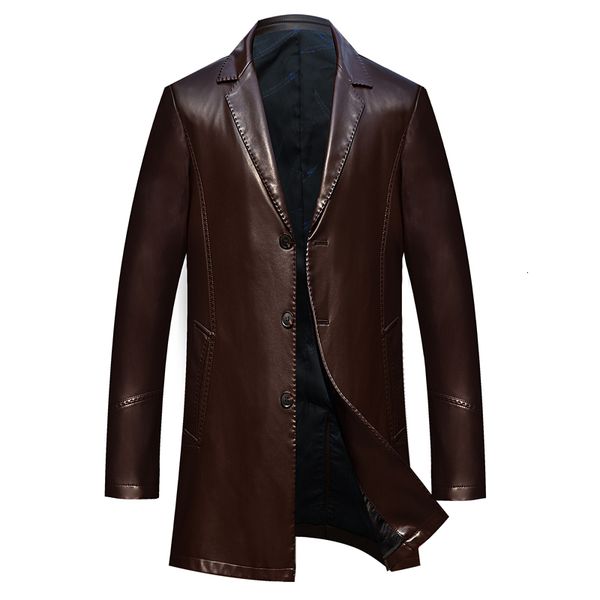 dropshipping spring and autumn loose lapel leather jacket men plus size leather casual jacket mens coat, Black
dropshipping spring and autumn loose lapel leather jacket men plus size leather casual jacket mens coat, Black