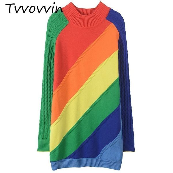 tvvovvin 2019 spring winter women round collar long sleeve elastic splice sweater rainbow cotton female loose hem pullovers c439, White;black
tvvovvin 2019 spring winter women round collar long sleeve elastic splice sweater rainbow cotton female loose hem pullovers c439, White;black