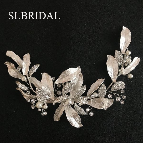 slbridal handmade silver austrian crystals rhinestones flower leaf wedding hair clip barrettes bridal headpiece hair accessories, Golden;white
slbridal handmade silver austrian crystals rhinestones flower leaf wedding hair clip barrettes bridal headpiece hair accessories, Golden;white